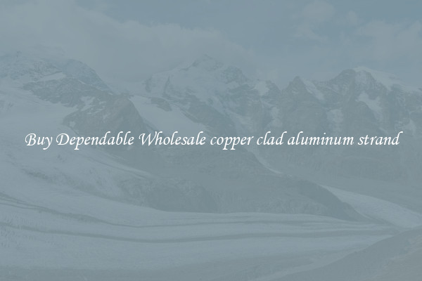 Buy Dependable Wholesale copper clad aluminum strand