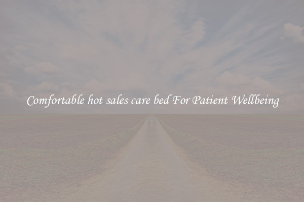 Comfortable hot sales care bed For Patient Wellbeing
