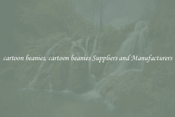 cartoon beanies, cartoon beanies Suppliers and Manufacturers