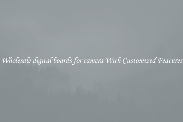 Wholesale digital boards for camera With Customized Features