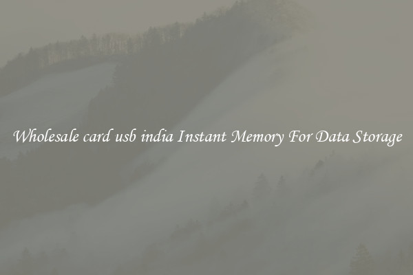 Wholesale card usb india Instant Memory For Data Storage