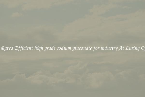 Top Rated Efficient high grade sodium gluconate for industry At Luring Offers