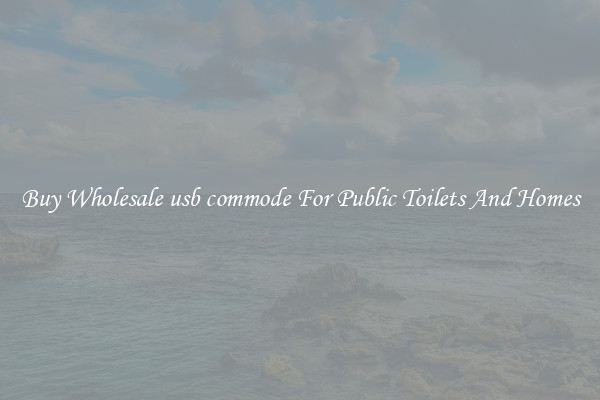 Buy Wholesale usb commode For Public Toilets And Homes