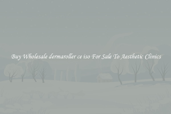 Buy Wholesale dermaroller ce iso For Sale To Aesthetic Clinics