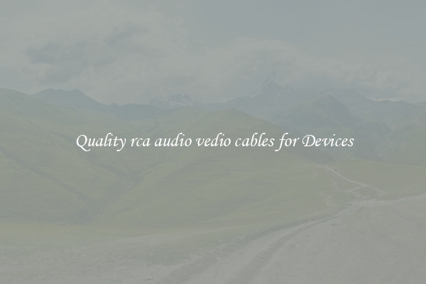 Quality rca audio vedio cables for Devices