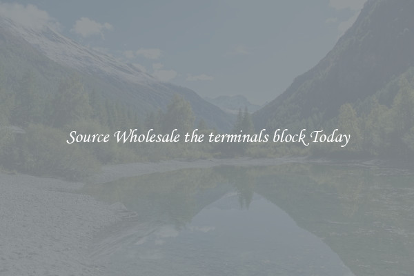Source Wholesale the terminals block Today